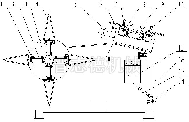 二合一料架兼整平機結(jié)構(gòu)