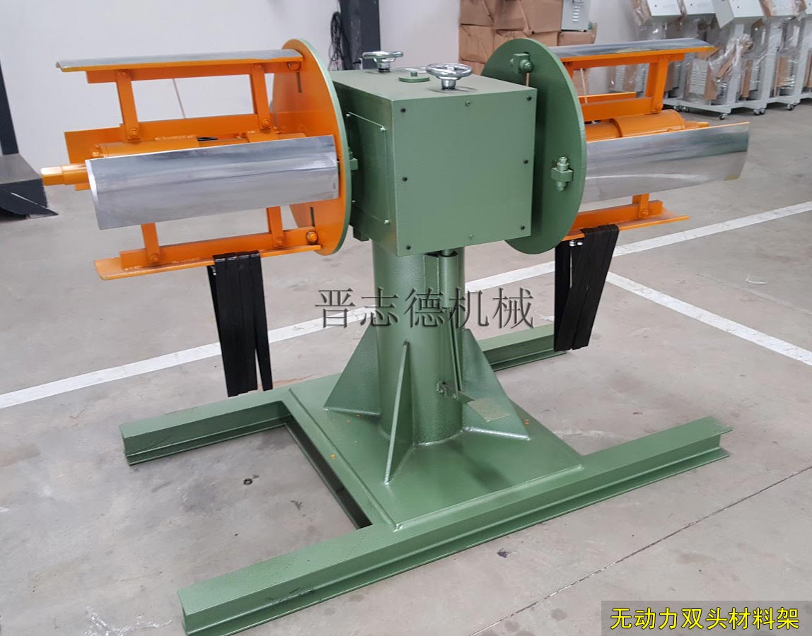 無(wú)動(dòng)力雙頭材料架 無(wú)動(dòng)力雙頭材料架