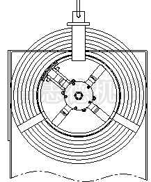 天車(chē)、扣環(huán)及料卷的位置